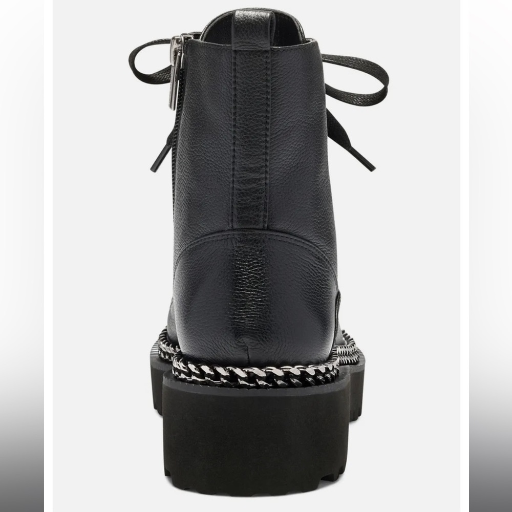 VINCE CAMUTO Mindita Chain Trim Combat Boot - Picture 3 of 13